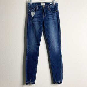 Frame Le Skinny de Jeanne Raw Hem Denim Jeans
